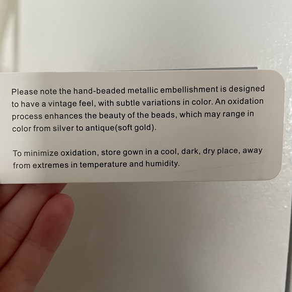 Never Worn, Unaltered, Beaded/Lace Wedding Dress - Picture 4 of 6